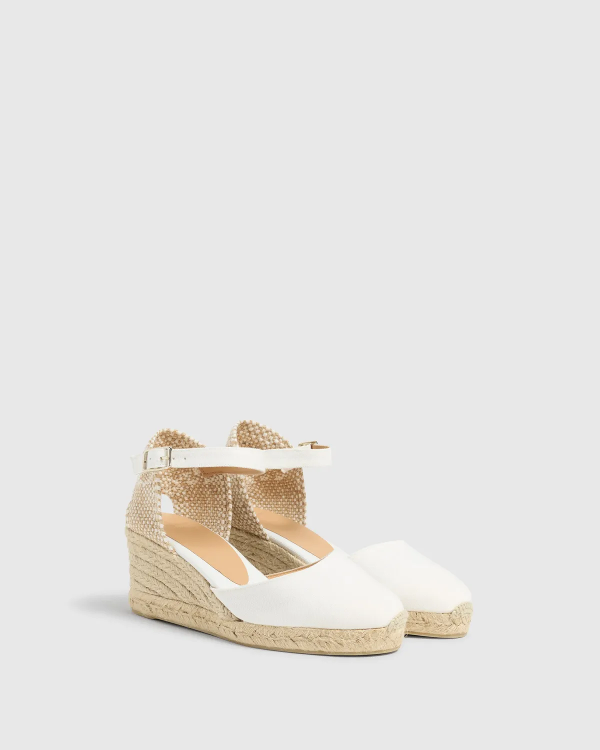 Castaner Carol/6/001 espadrille blanco katoen 7cm