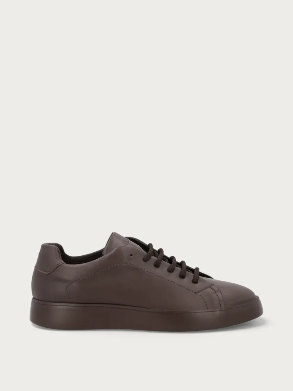 Frau Minimal sneakers donkerbruin leer heren
