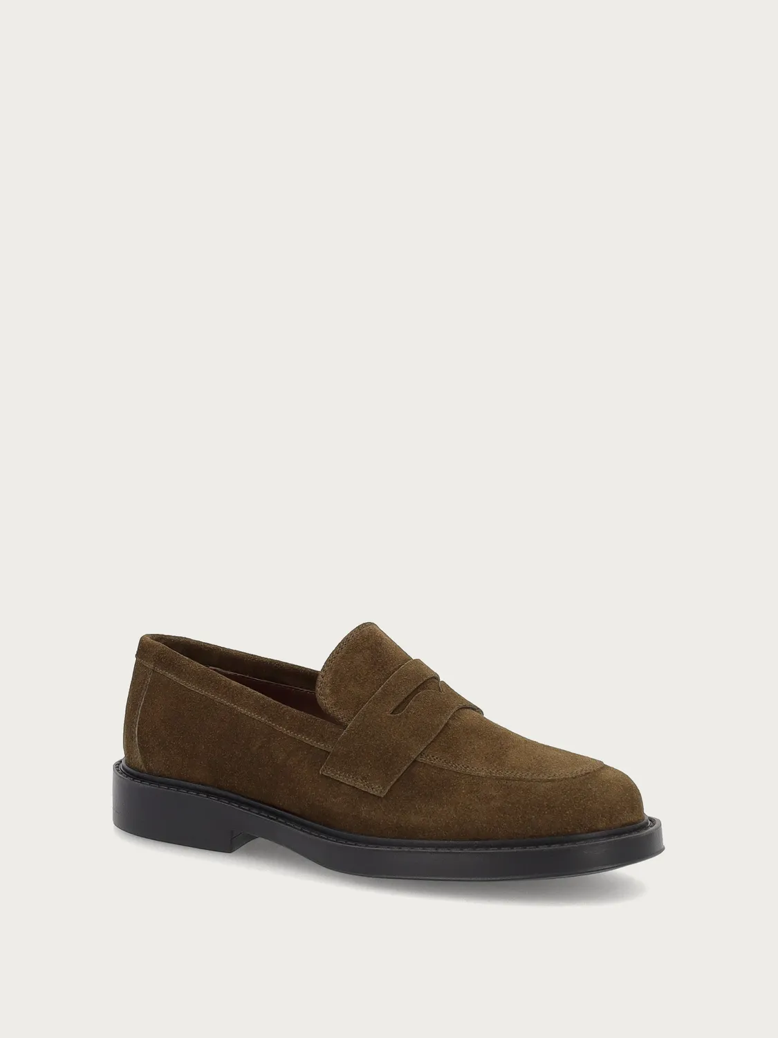 Frau Verona groene suède loafers dames basic
