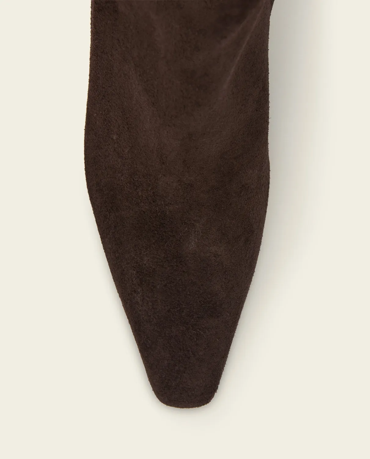 Flattered Xena Suede Chocolate laarzen bruin 5,5 cm hak