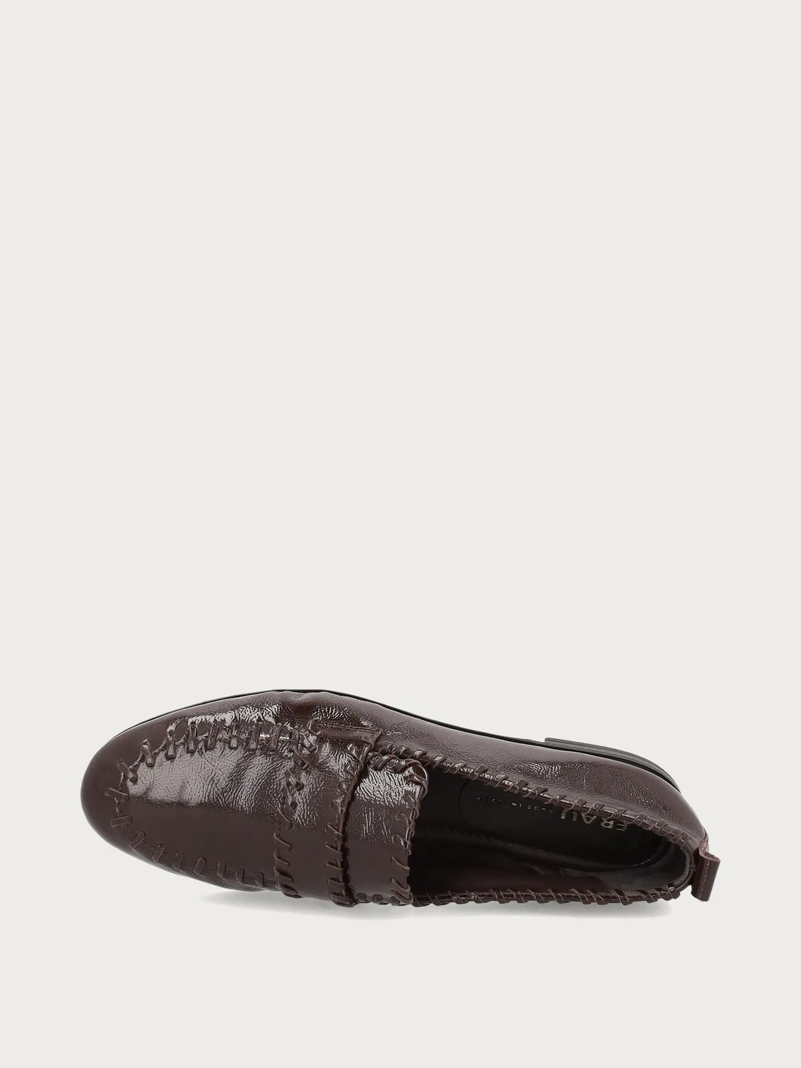 Frau Verona loafers bruin leer vlecht dames