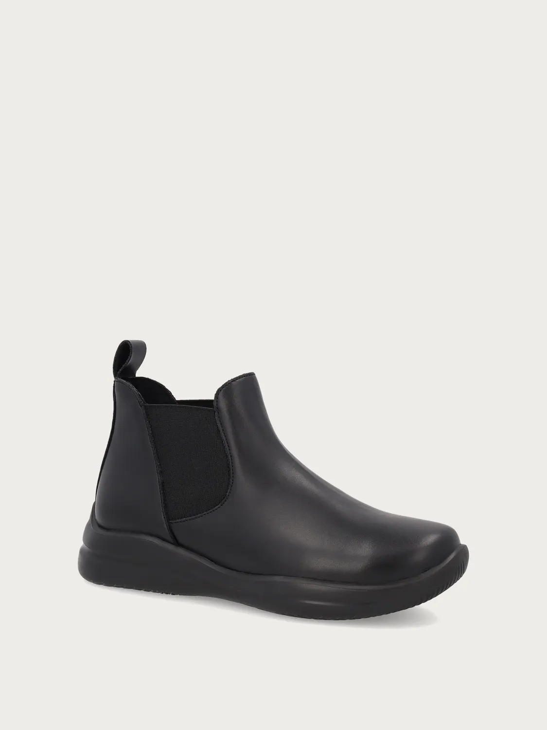 Frau Comfort Tech Beatle boots zwart gerecycled leer