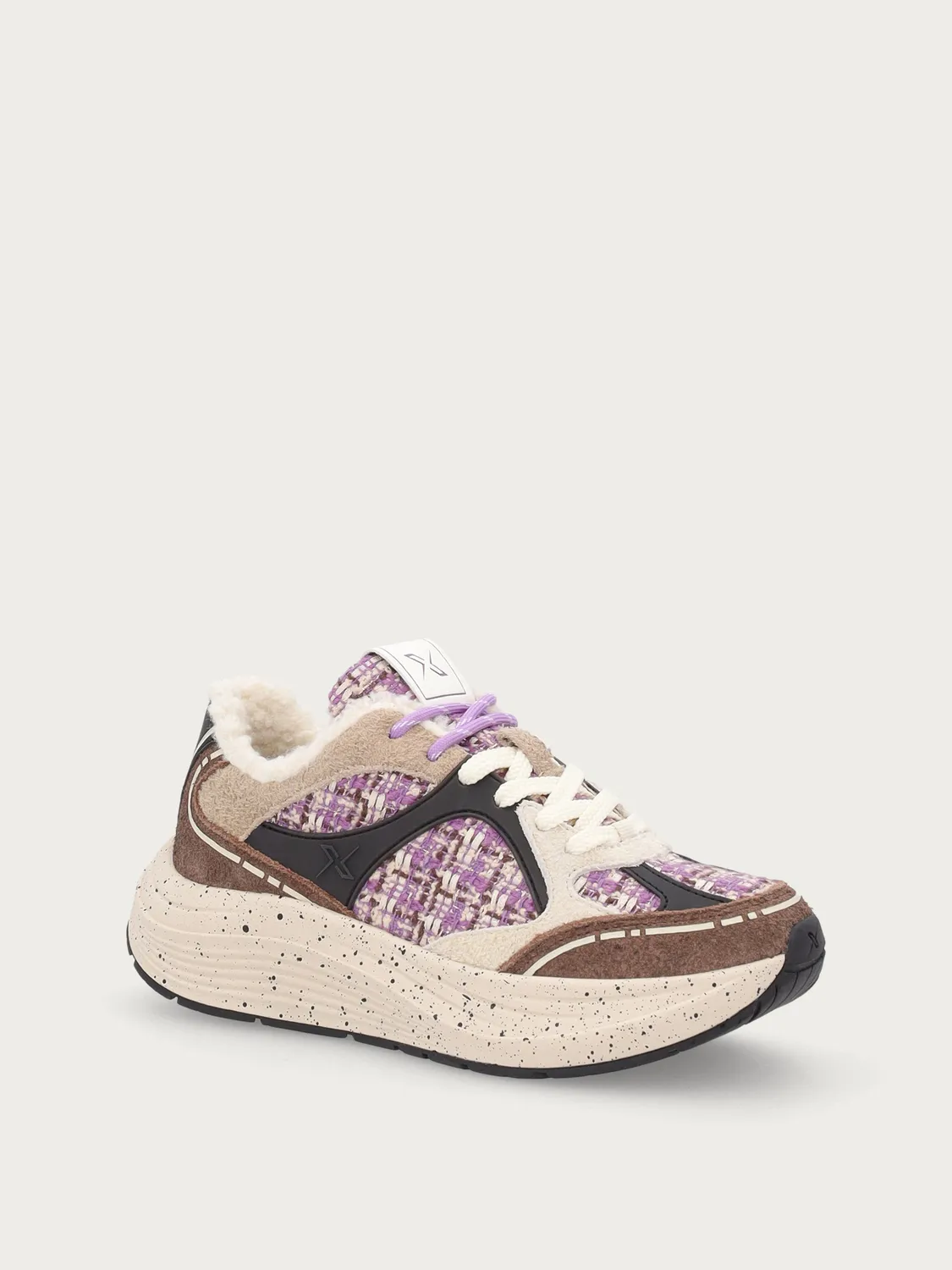 Frau Cross Hybrid sneakers bouclé bontvoering
