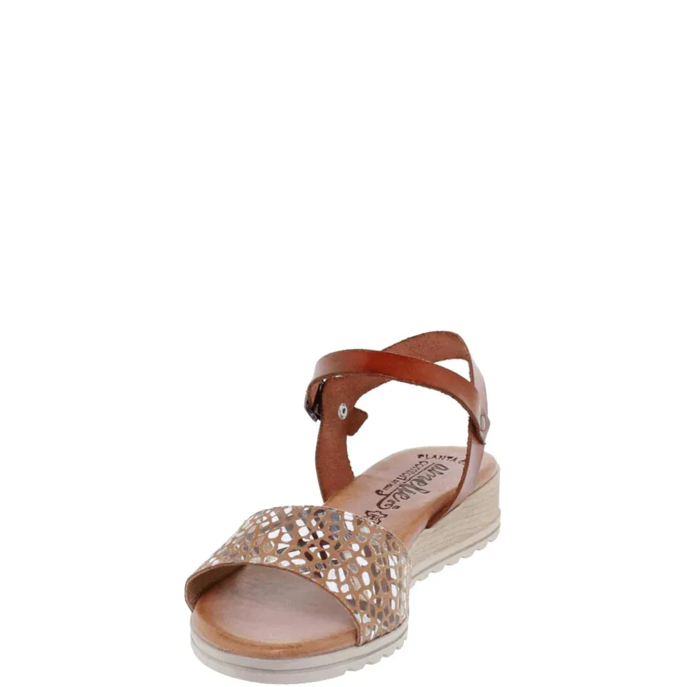 Donelli 133 sandalen cognac dames leer