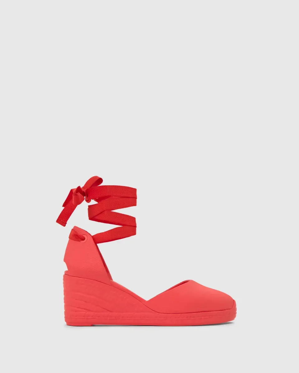 Castaner Careen 6 274 espadrilles koraal sleehak 7 cm