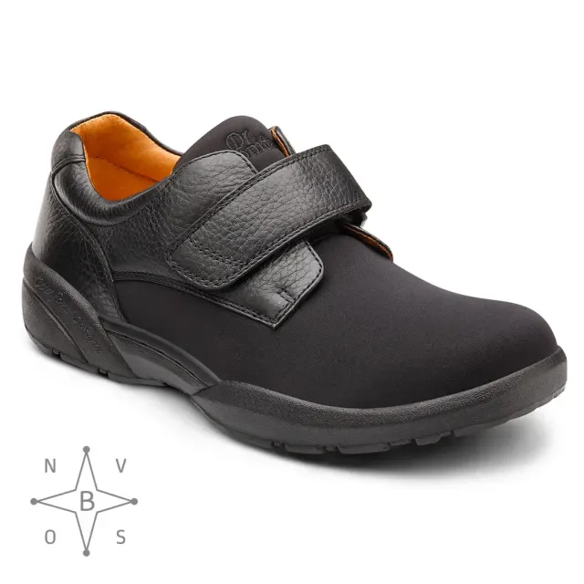Dr.Comfort Brian herenschoen lycra klittenband breed