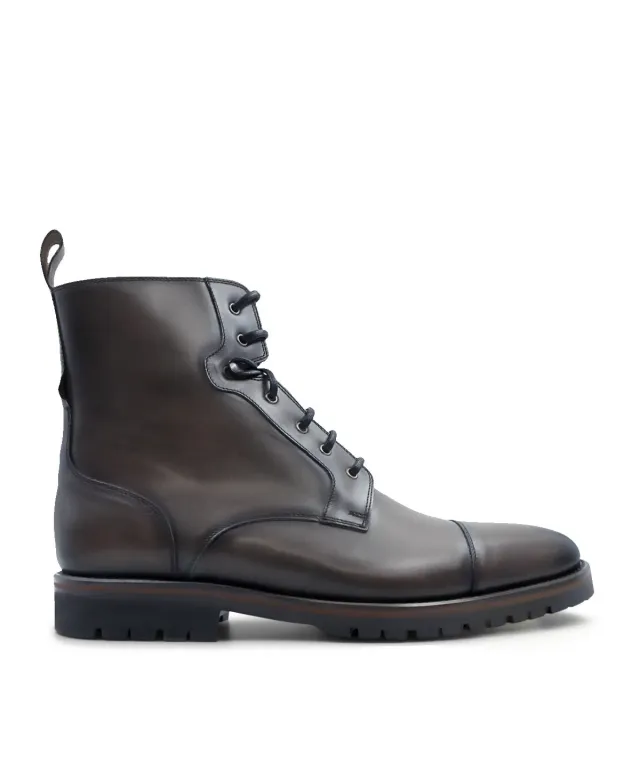 Finsbury POWELL boots grijs patina leer