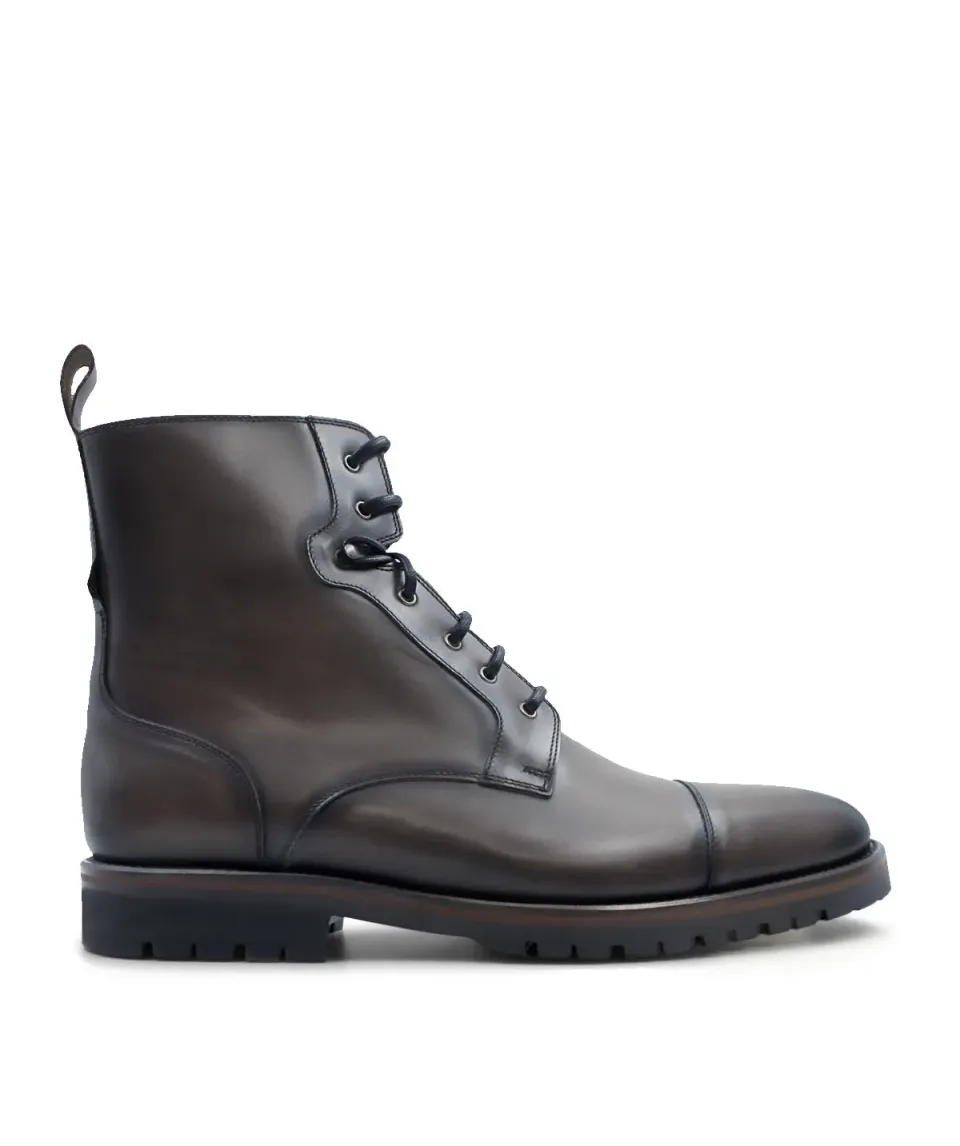 Finsbury POWELL boots grijs patina leer