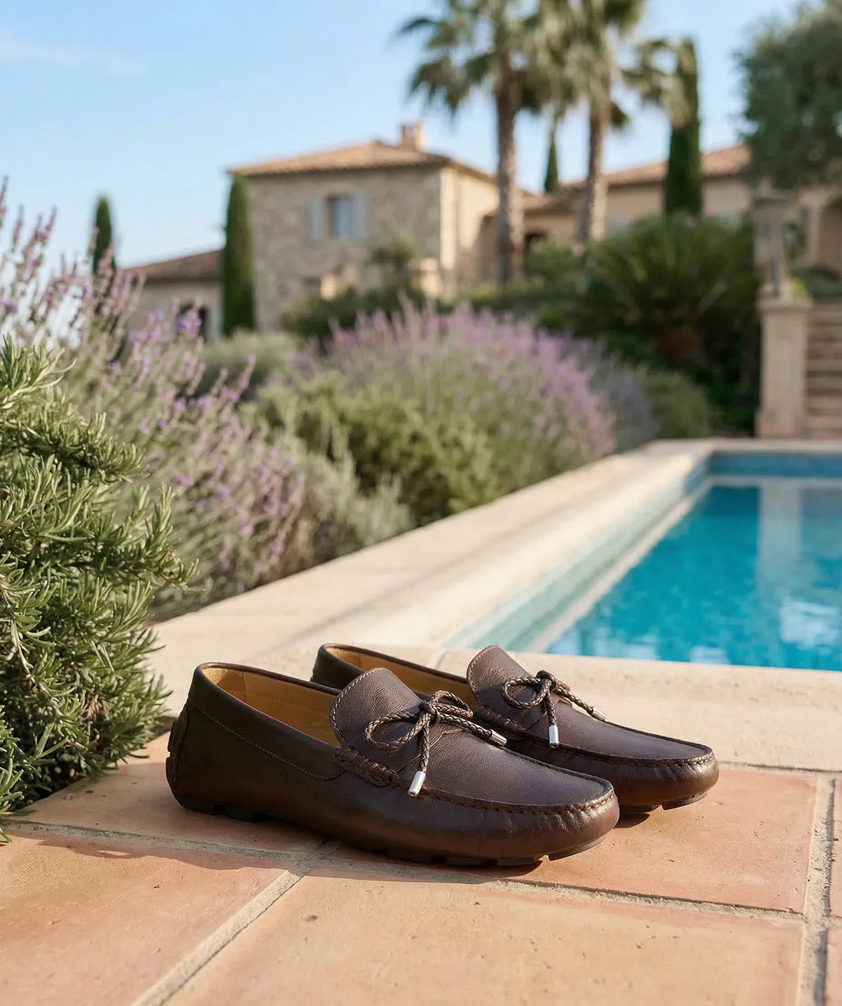 Finsbury Marbella loafer bruin generfd leer