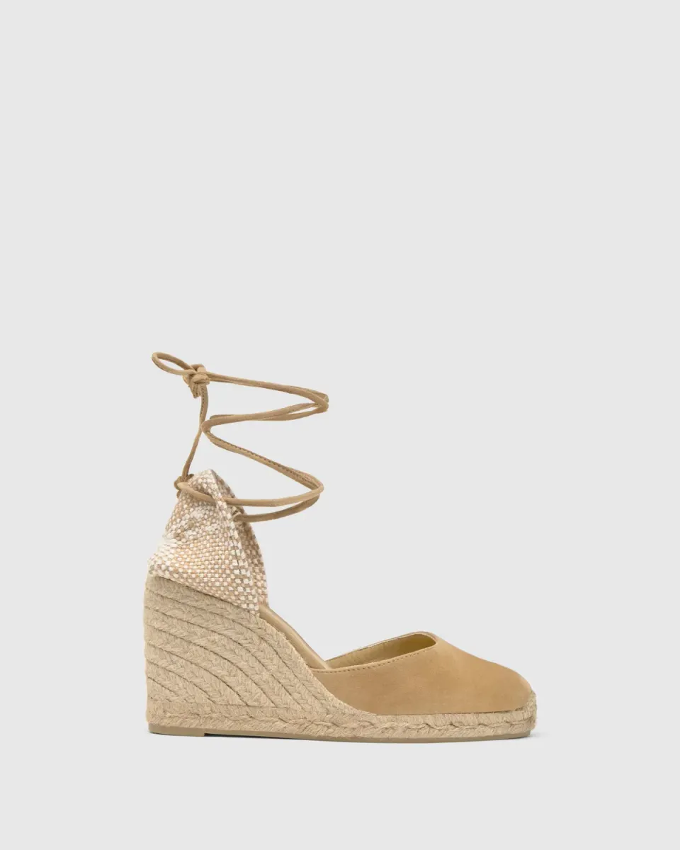 Castaner Carina 8/007 espadrilles cognac suède 9 cm