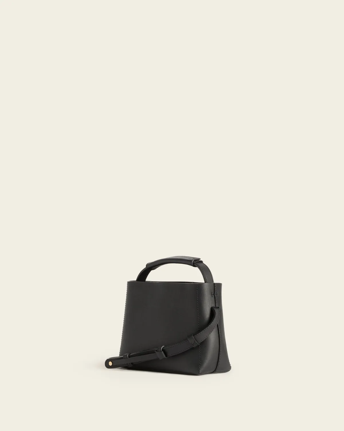 Flattered Hedda Mini Handbag Leather Black handtas leer