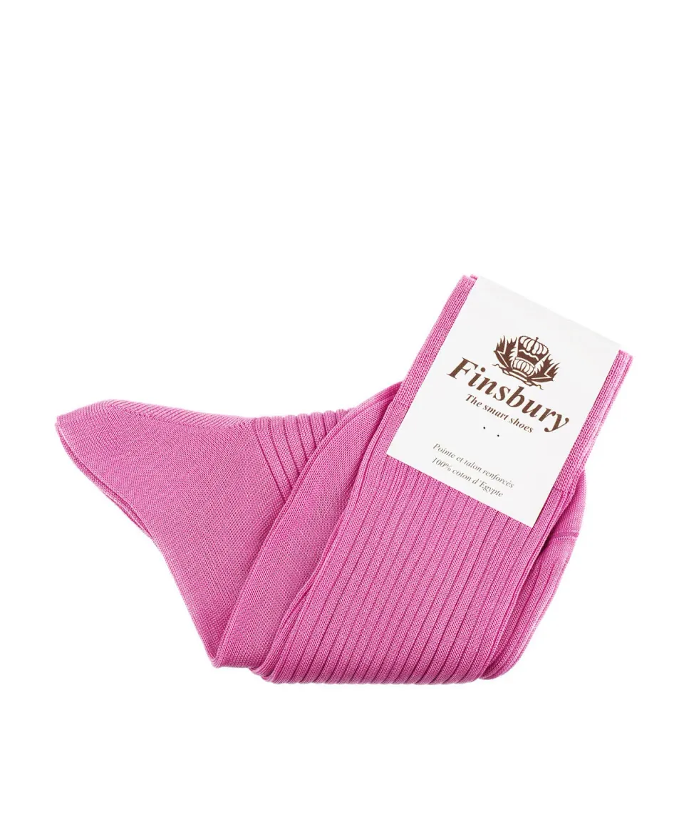 Finsbury Old Rose sokken roze 42/43 katoen
