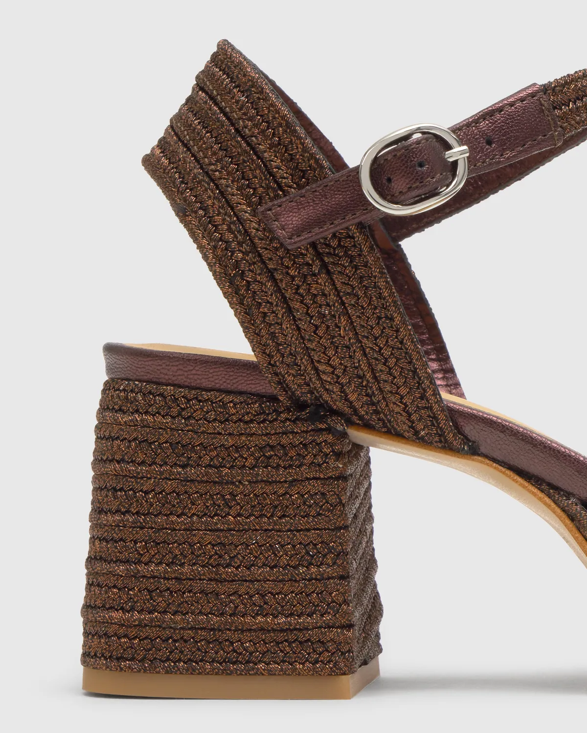 Castaner Vallita 142 sandaal donkerbruin 7 cm hak