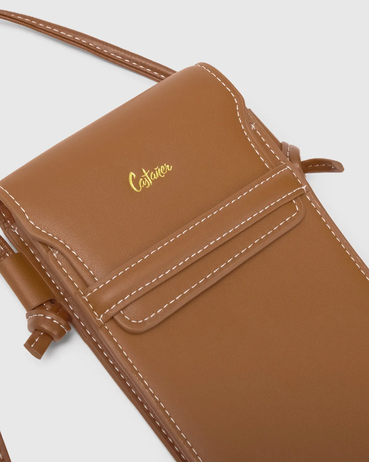 Castaner Funda Movil telefoonhoesje bruin leer