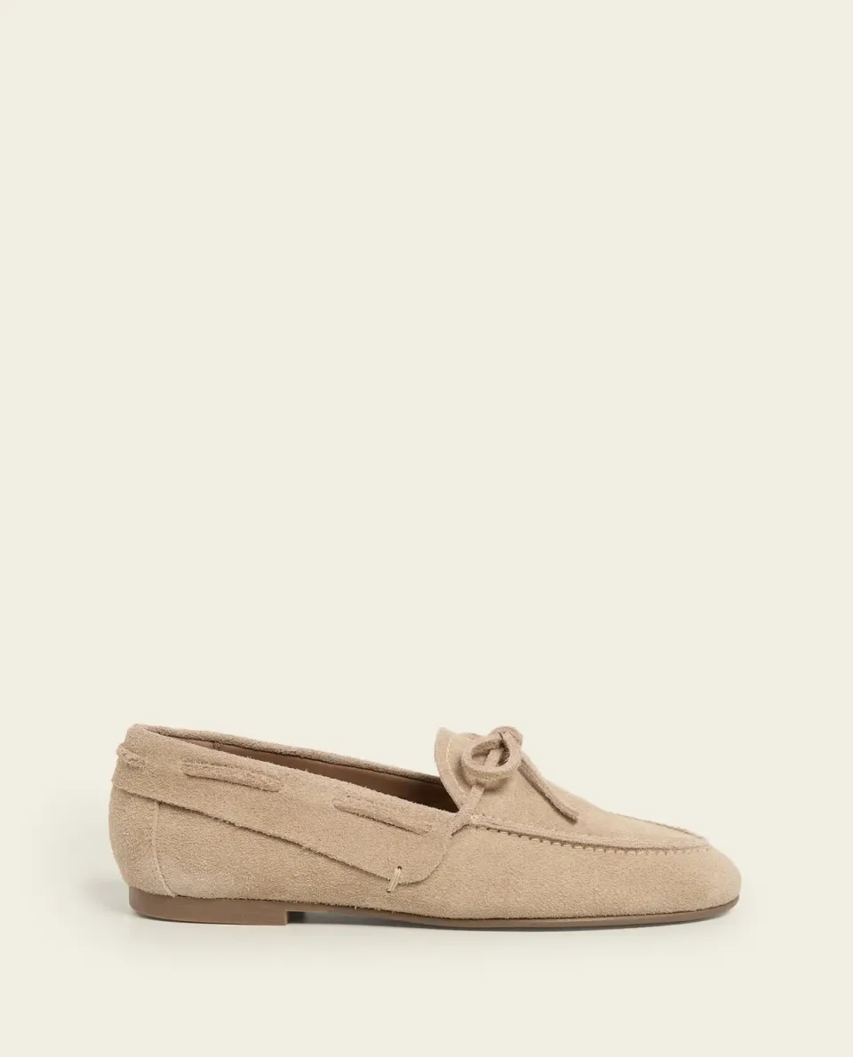 Flattered Fatima loafer zand suède