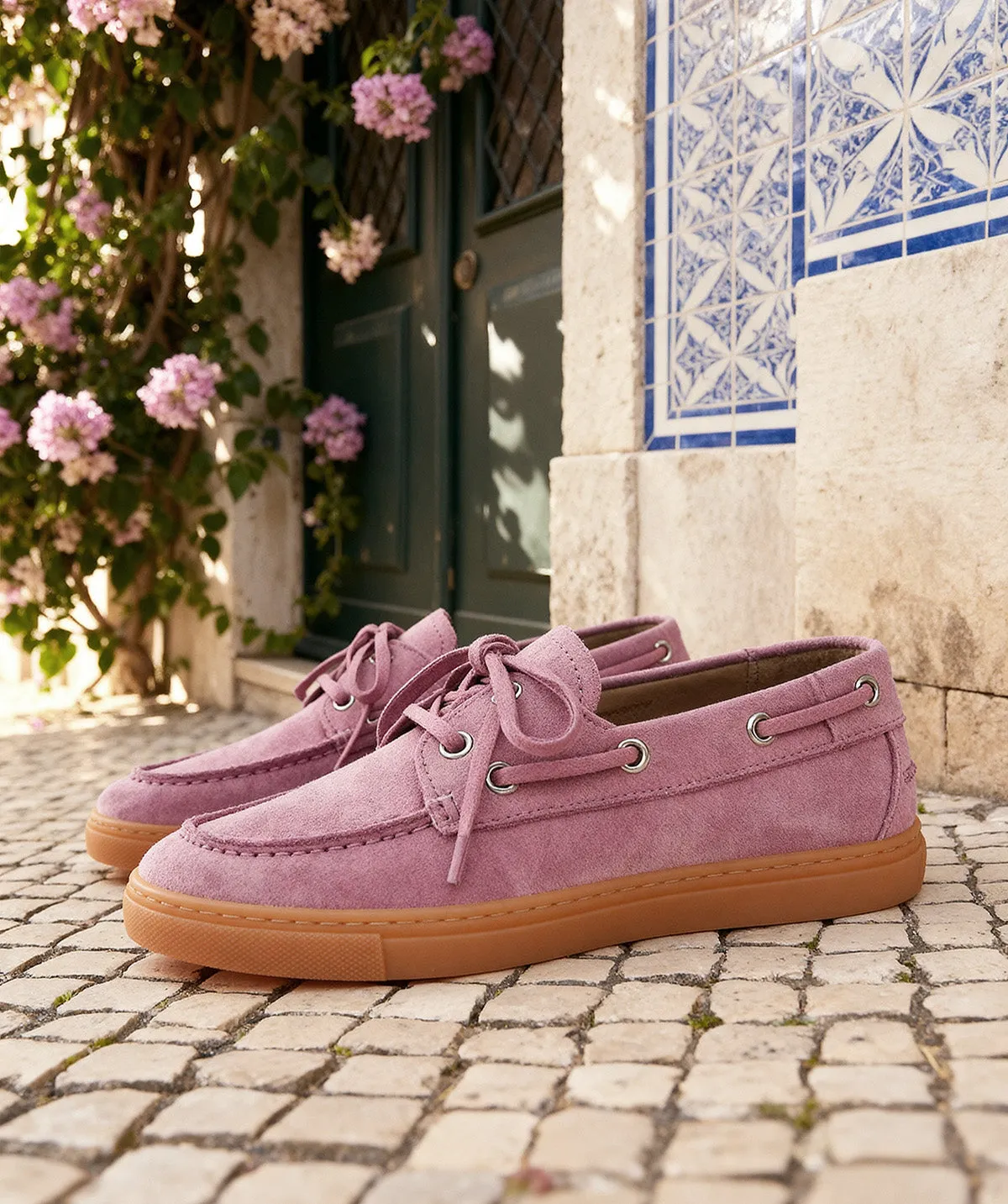Finsbury Anita loafers roze suède