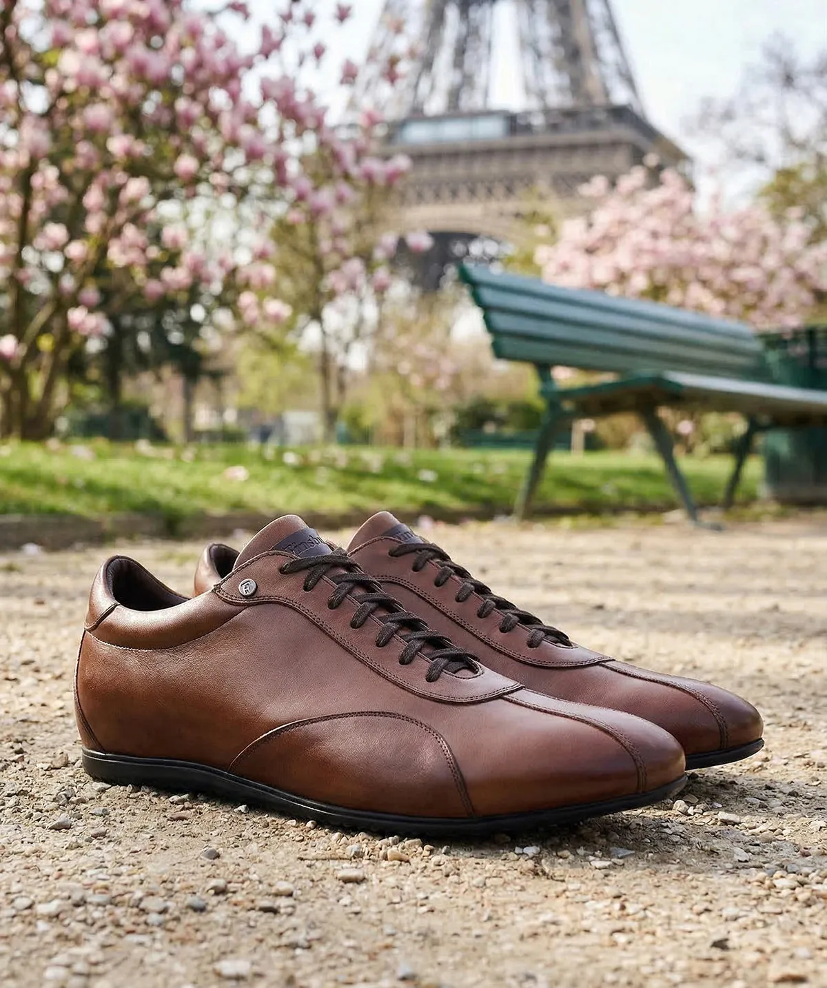 Finsbury Copan sneakers bruin boxcalf leer
