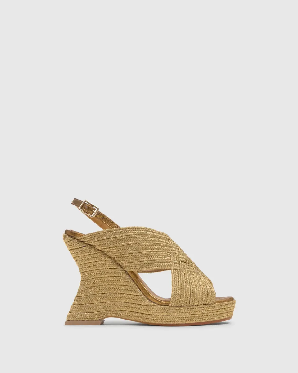 Castaner Juliet 142 sandalen oudgoud blokhak