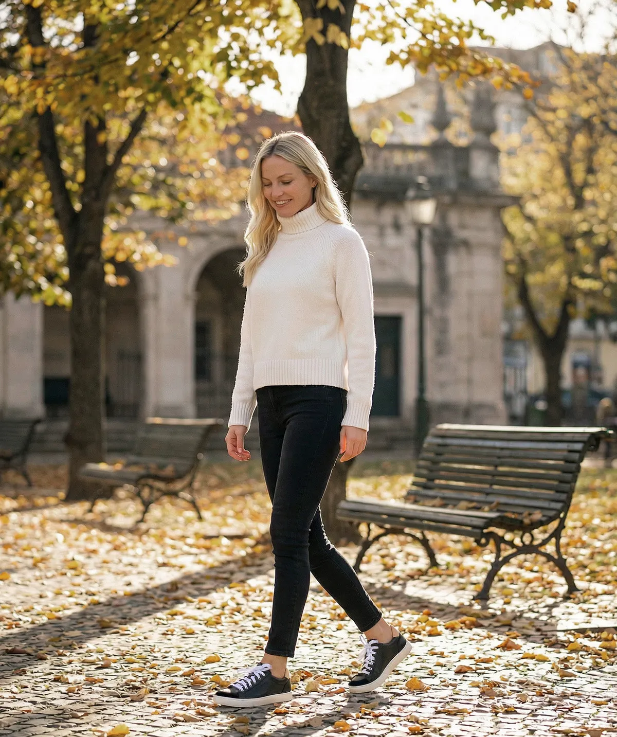 Finsbury Emma sneakers zwart leer