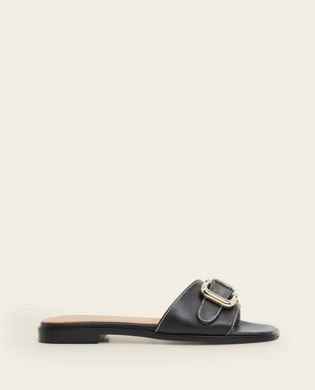 Flattered Mimi sandalen zwart leer