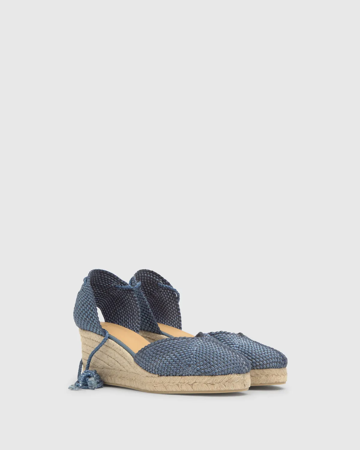 Castaner Cora 6/298 espadrilles blauw denim 7 cm