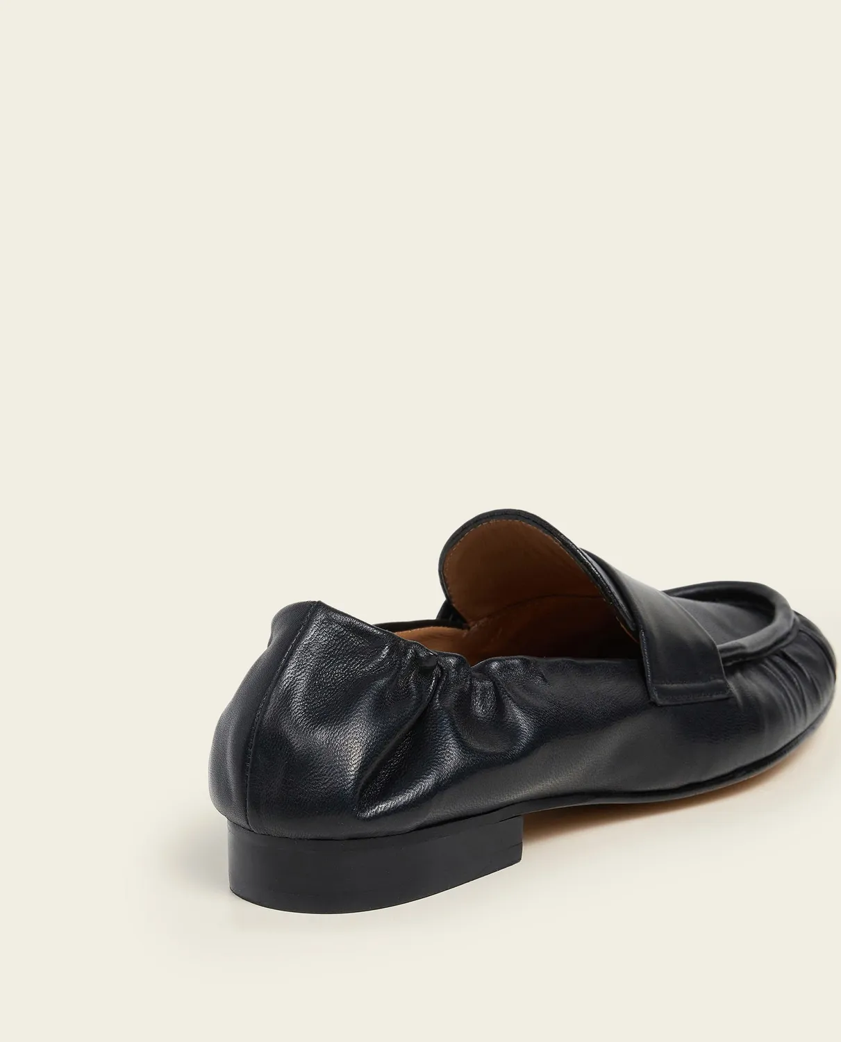 Flattered Samoa Leather Black loafers zwart leer
