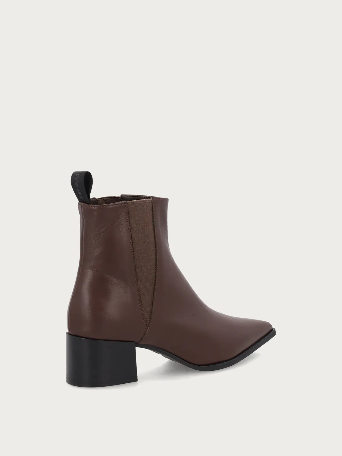 Frau Verona dames beatle boots bruin leer hak