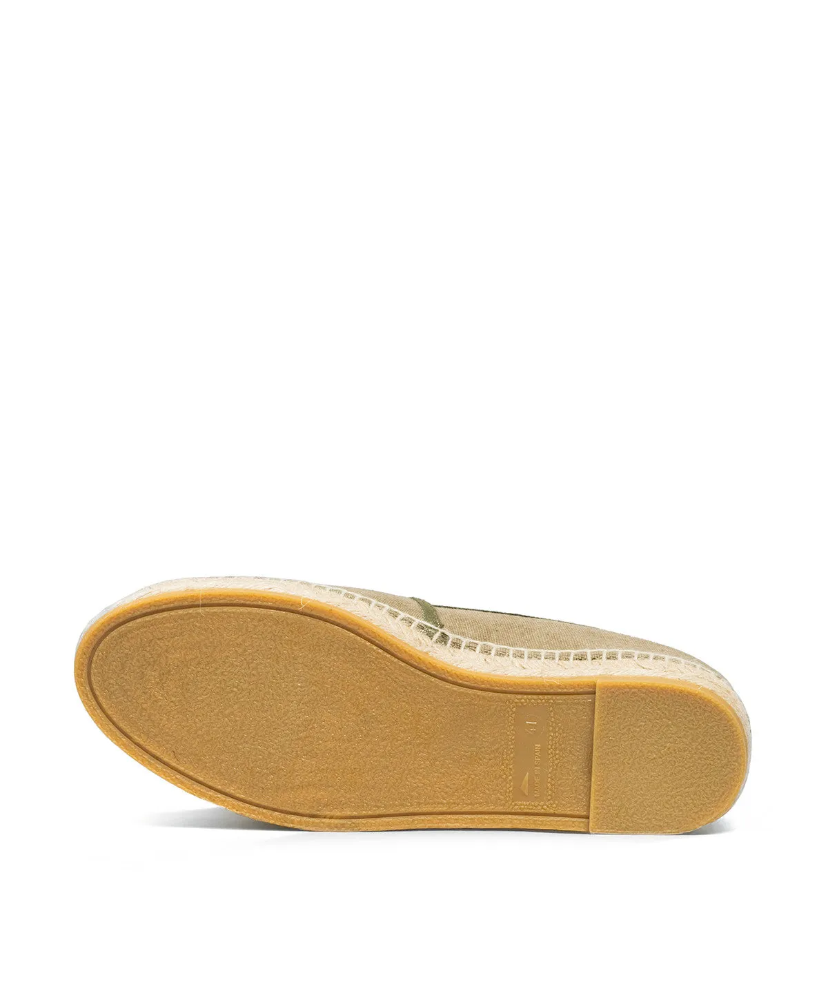 Finsbury Indiana leren espadrilles olijfgroen