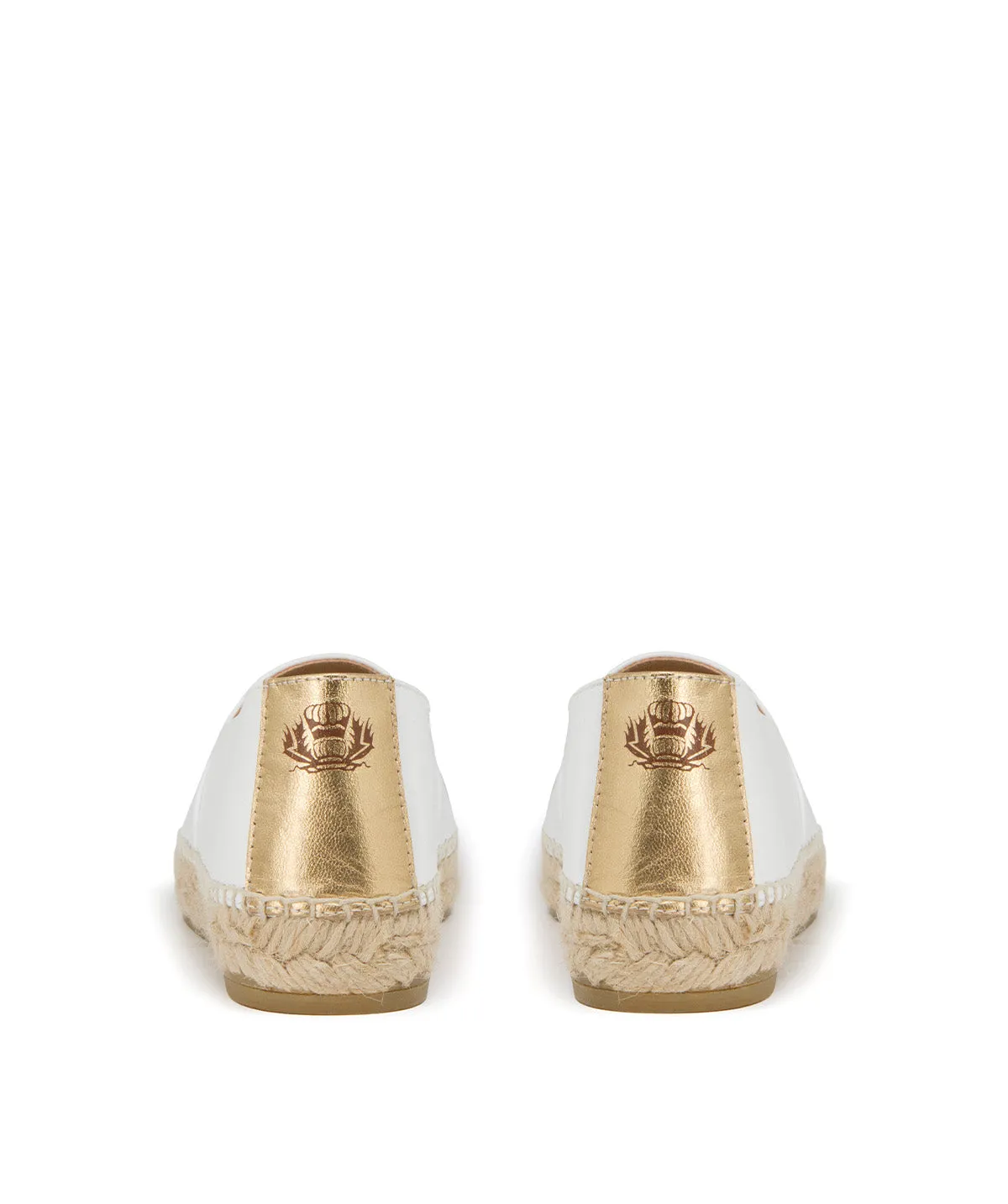 Finsbury Izia espadrilles wit goud leer