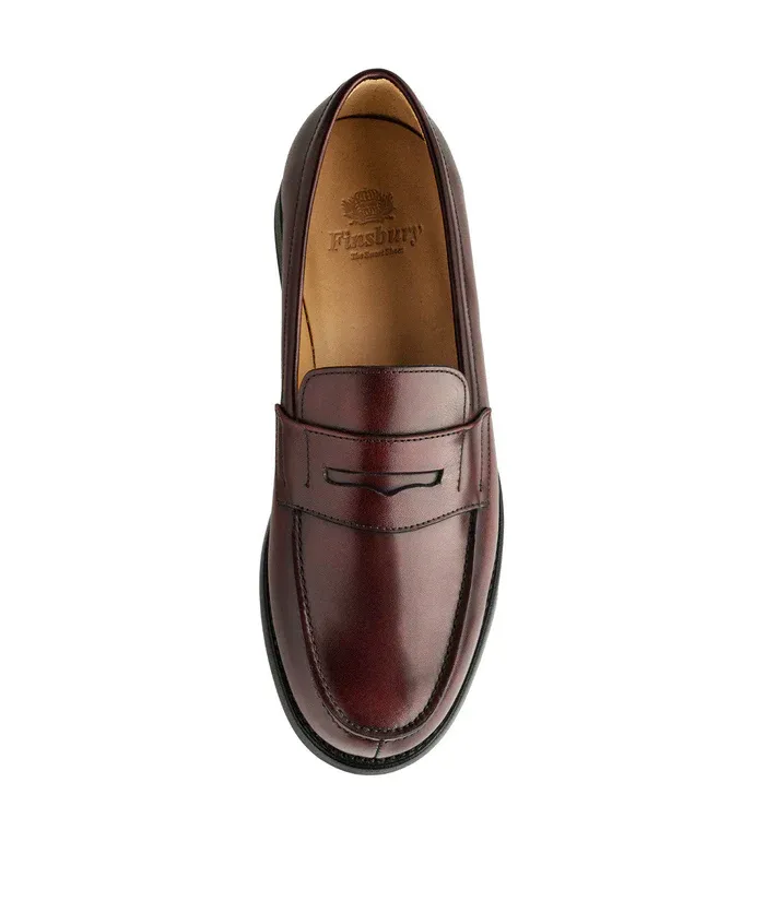 Finsbury College 1986 loafer bordeaux leer instap