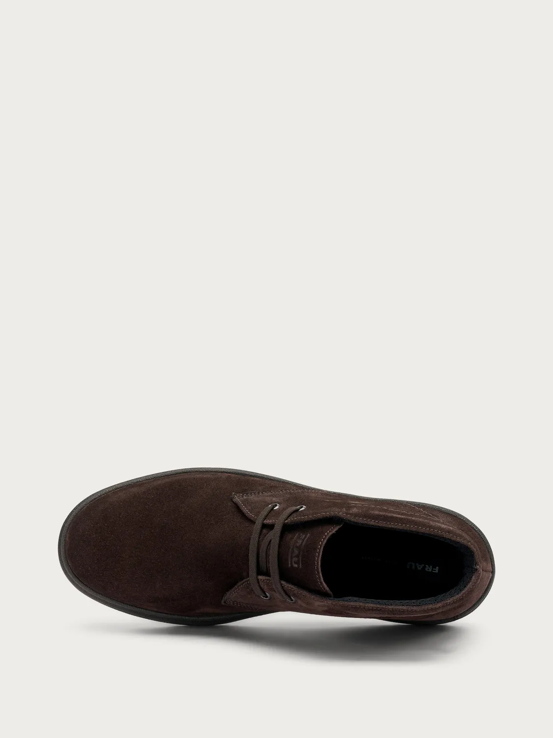 Frau Verona donkerbruine suède veterboots heren