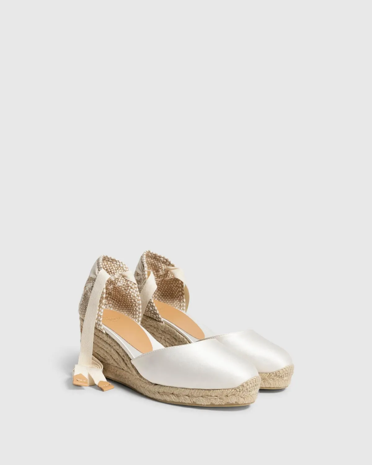 Castaner Carina 6 006 espadrille crudo satijn