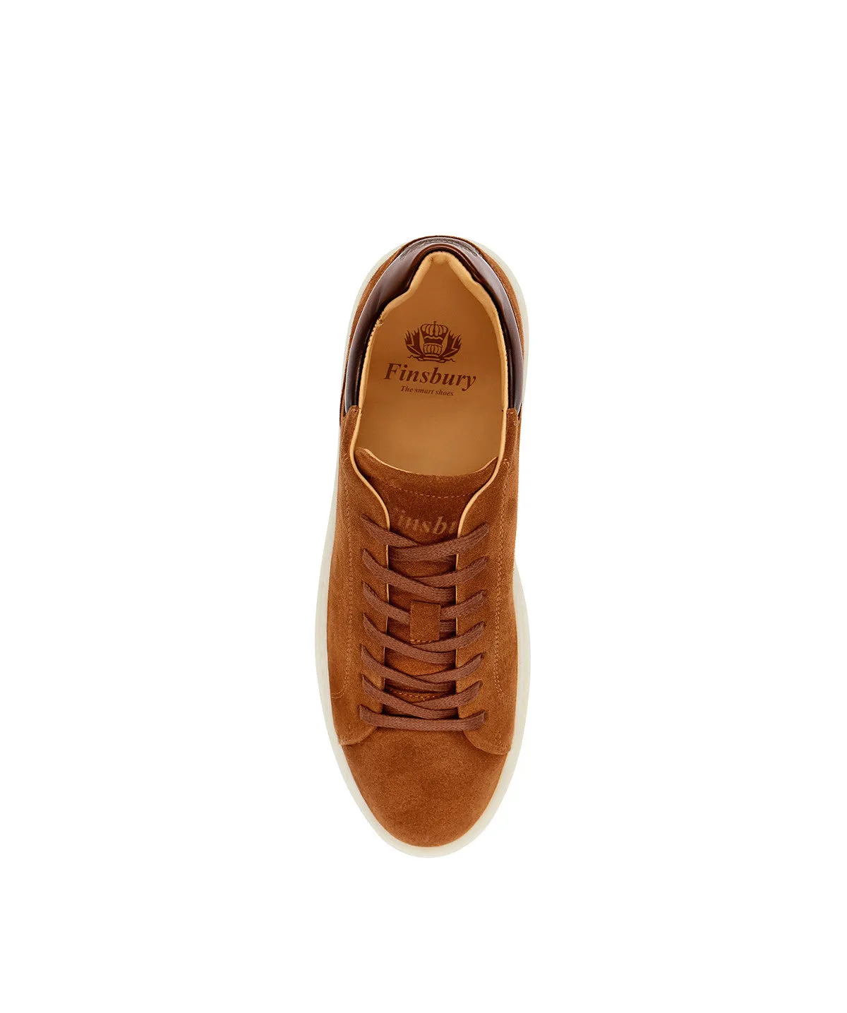 Finsbury Daytona sneaker camel suède heren