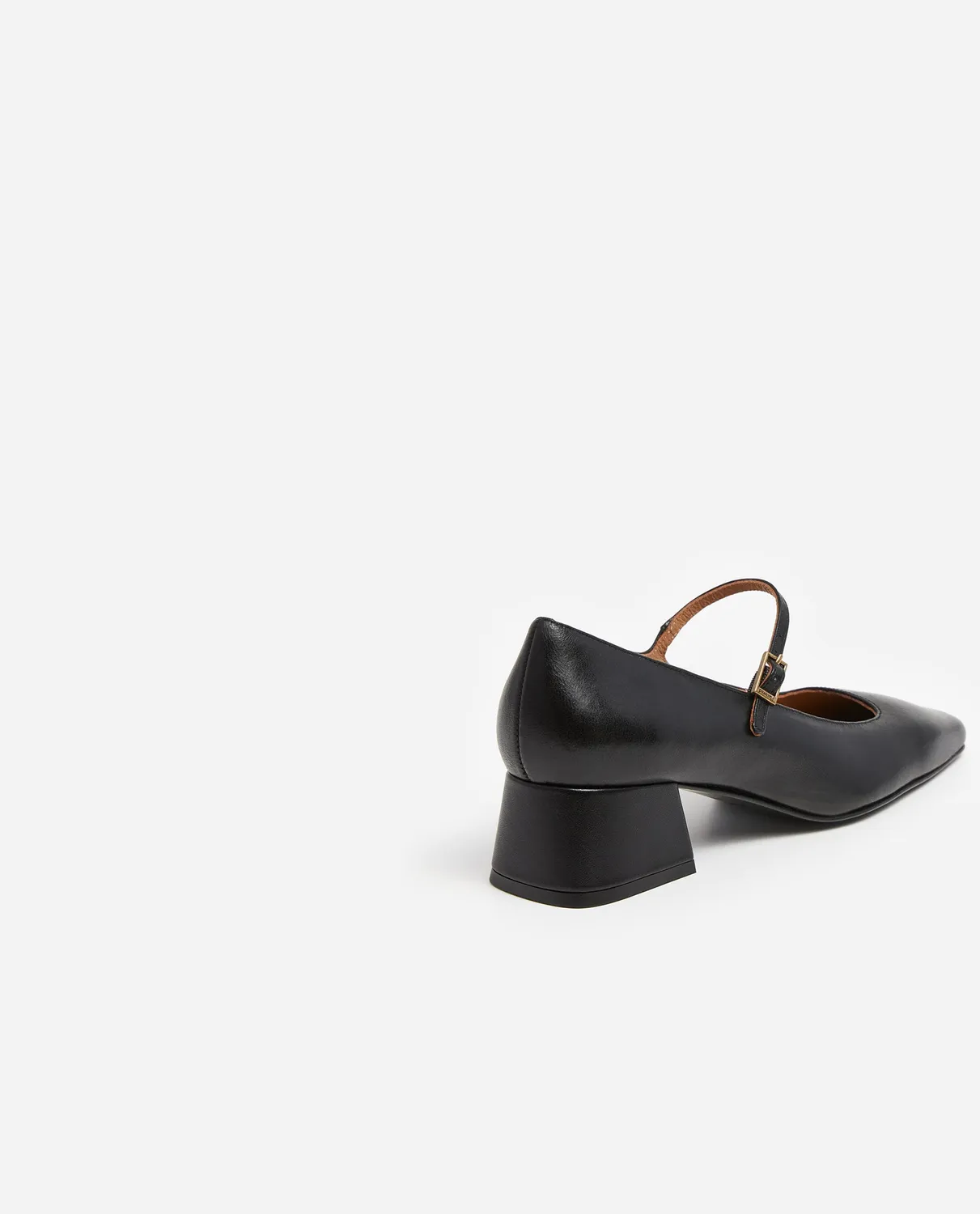 Flattered Evan Mary Jane pumps zwart leer met hak