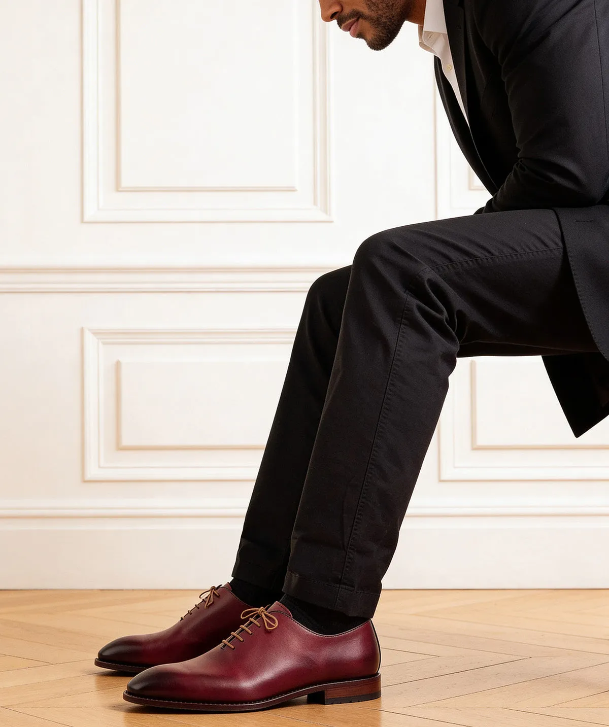 Finsbury Giulia oxfordschoenen bordeaux handpatina