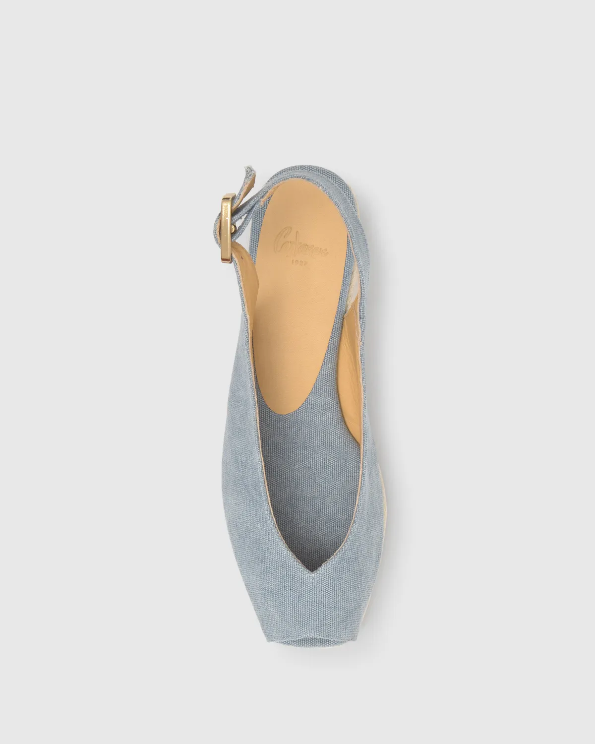 Castaner Dosalia 3 002 espadrilles aqua 5 cm wig