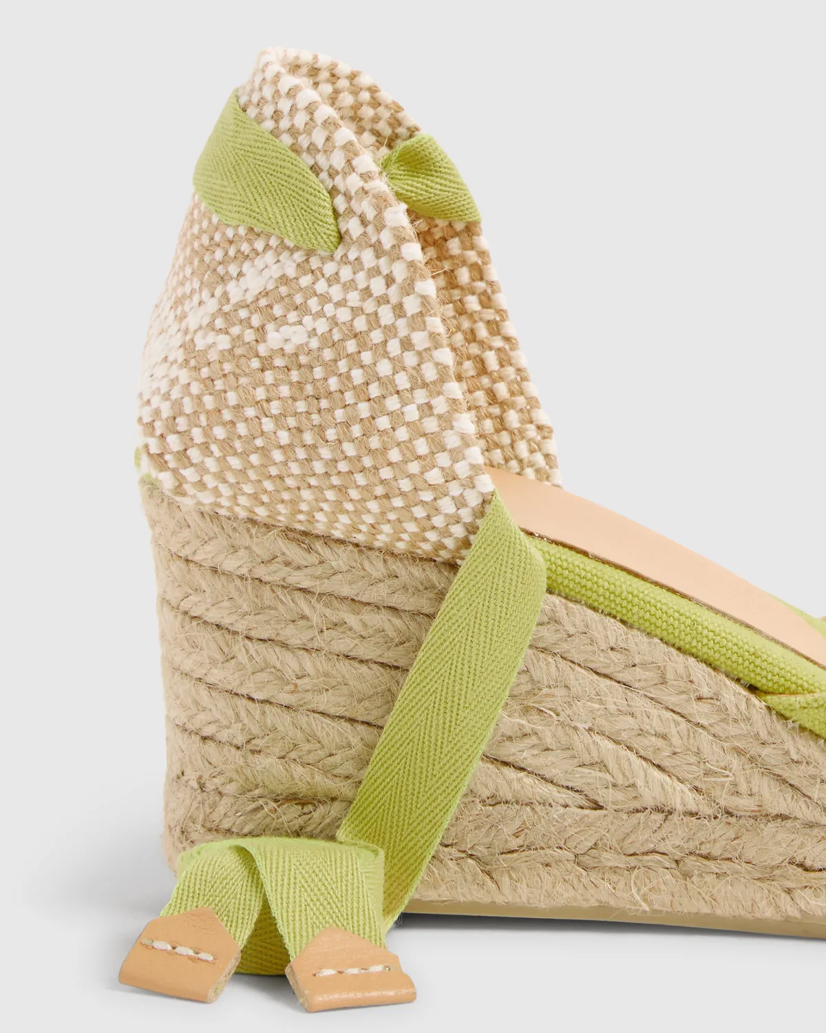 Castaner Carina 6 002 espadrilles sleehak zwart canvas