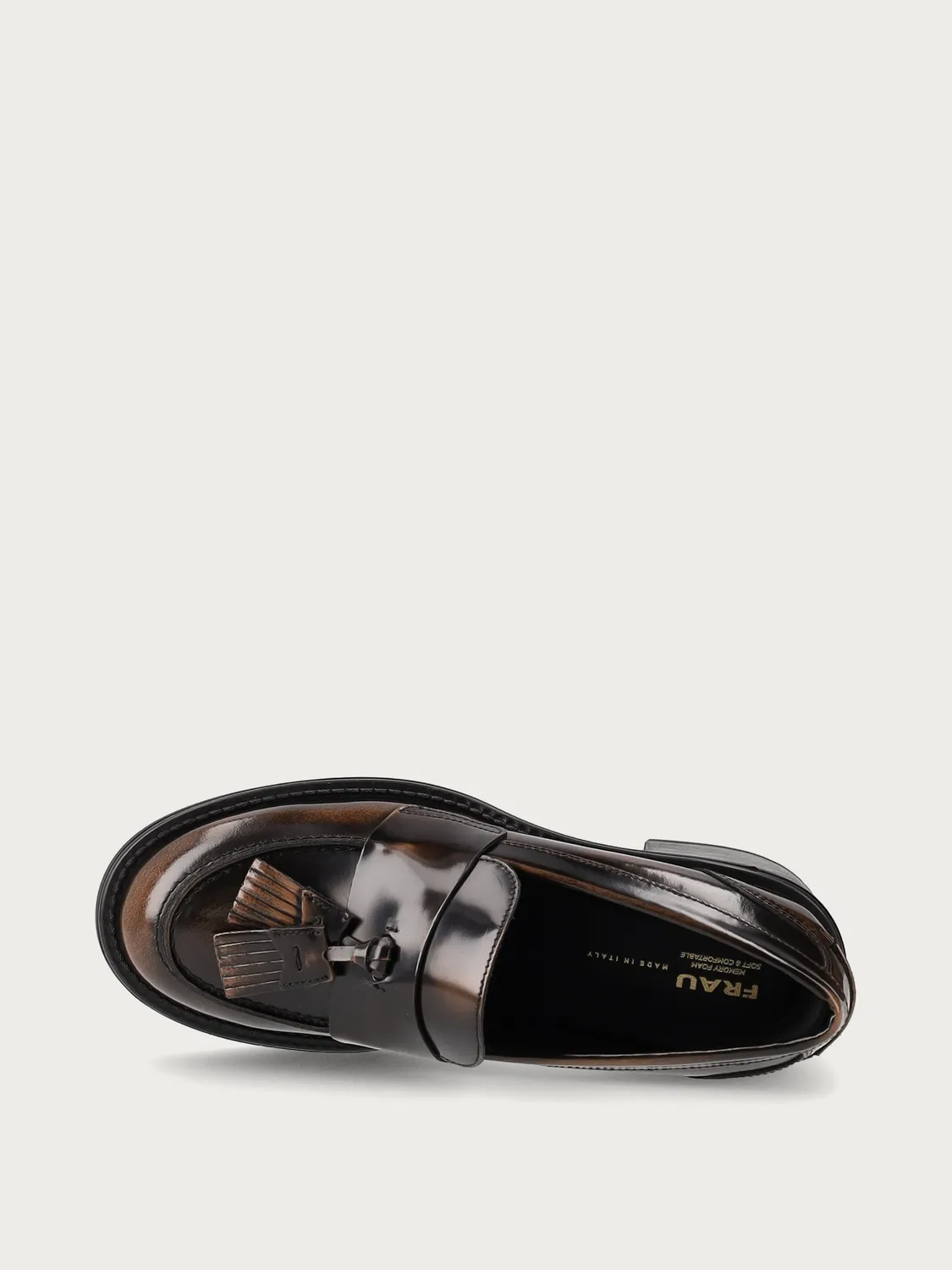 Frau Verona loafers bruin leer hak