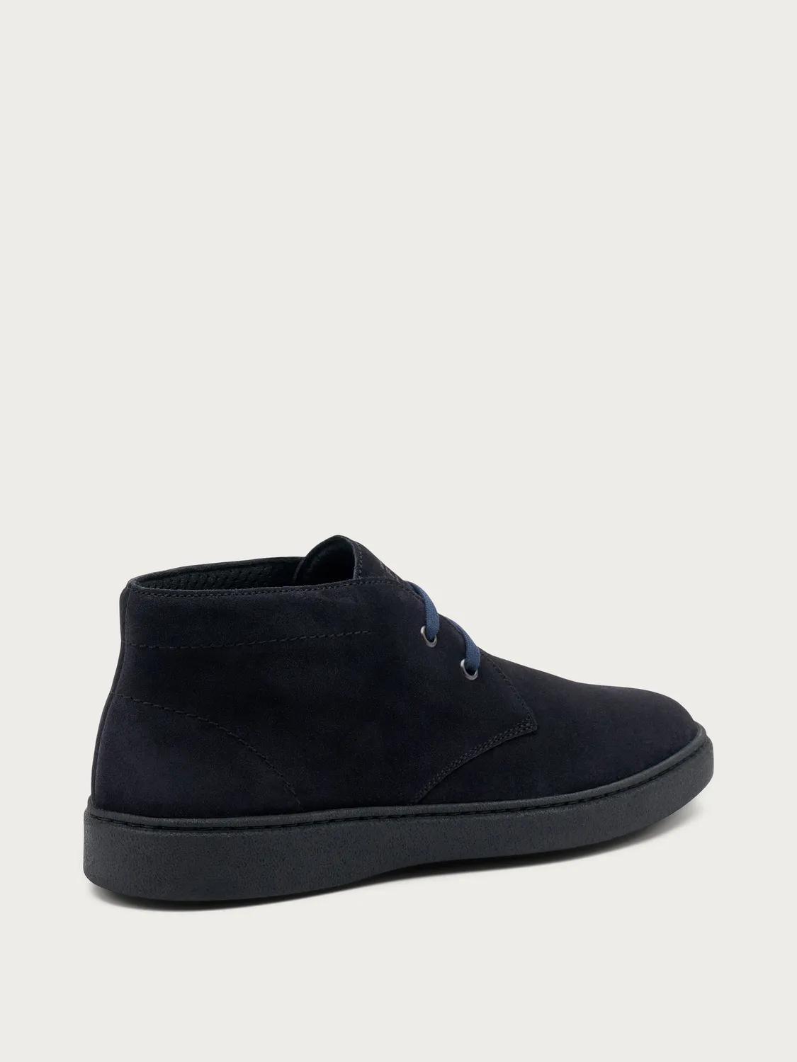 Frau Verona blauwe suède veterboots heren