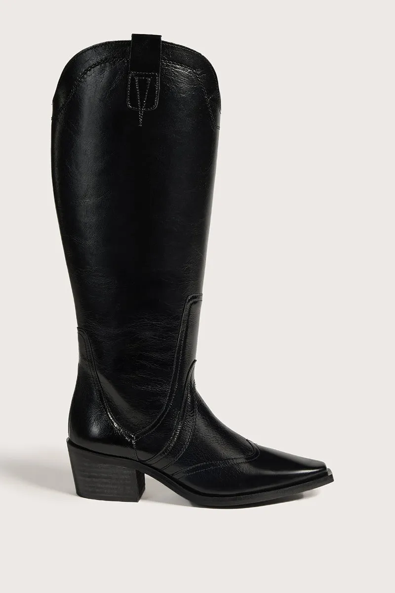 Bryan Stepwise Manuela Plus+ cowboylaarzen zwart
