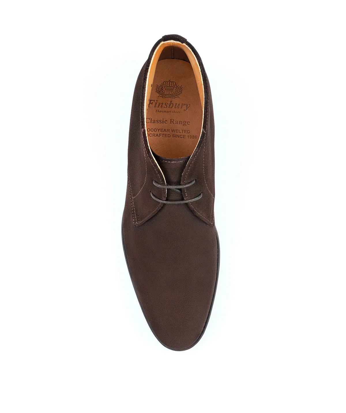 Finsbury Chukka 1986 enkellaarzen bruin suède