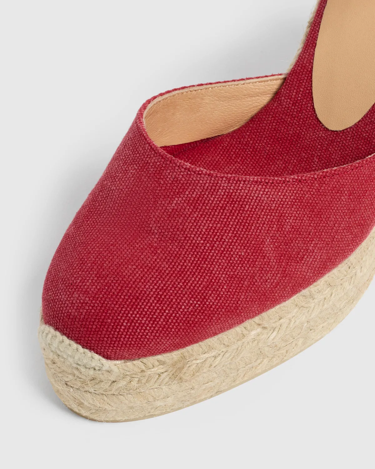 Castaner Carol 8ED/002 espadrilles rood – sleehak 11 cm