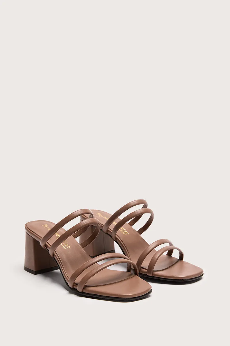 Bryan Stepwise Nolita sandalen met hak mocha leer