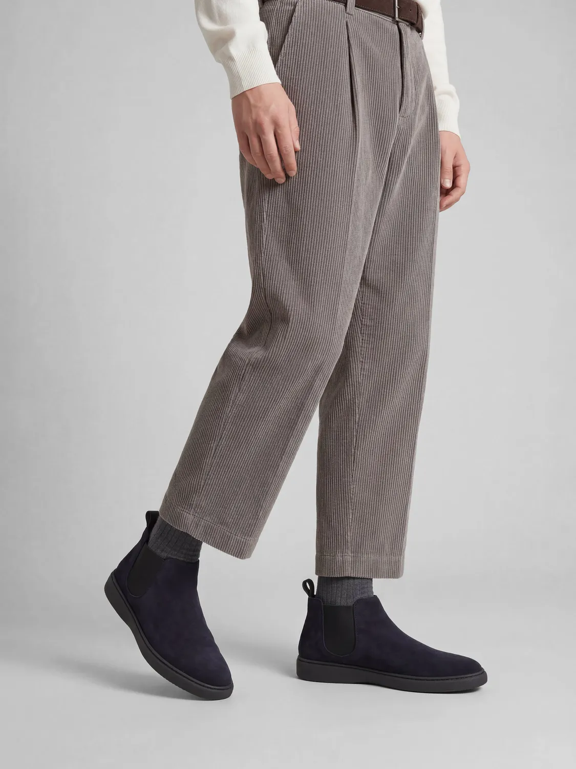 Frau Verona blauwe suède chelsea boots heren