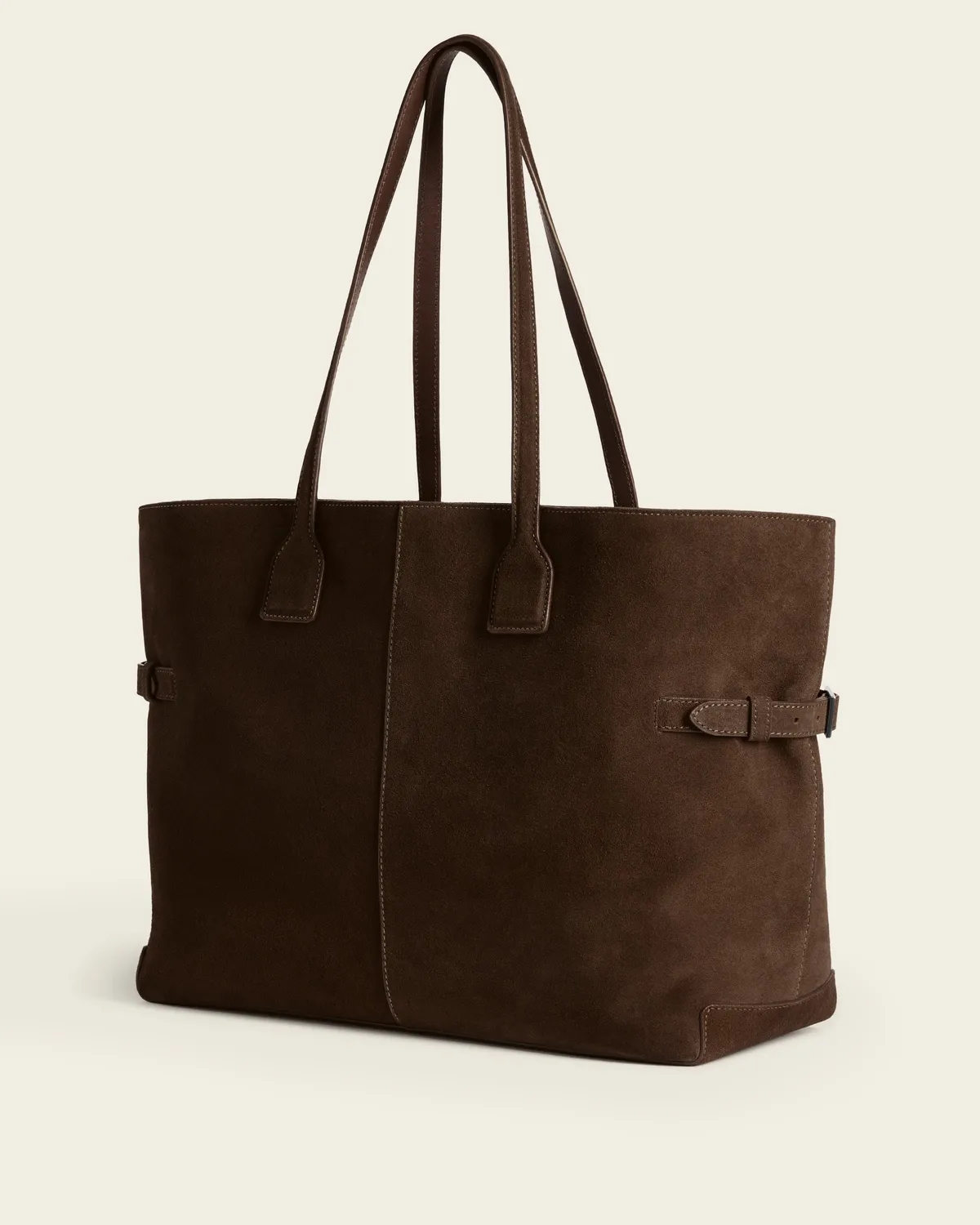 Flattered Lesley tote bag chocolate suède