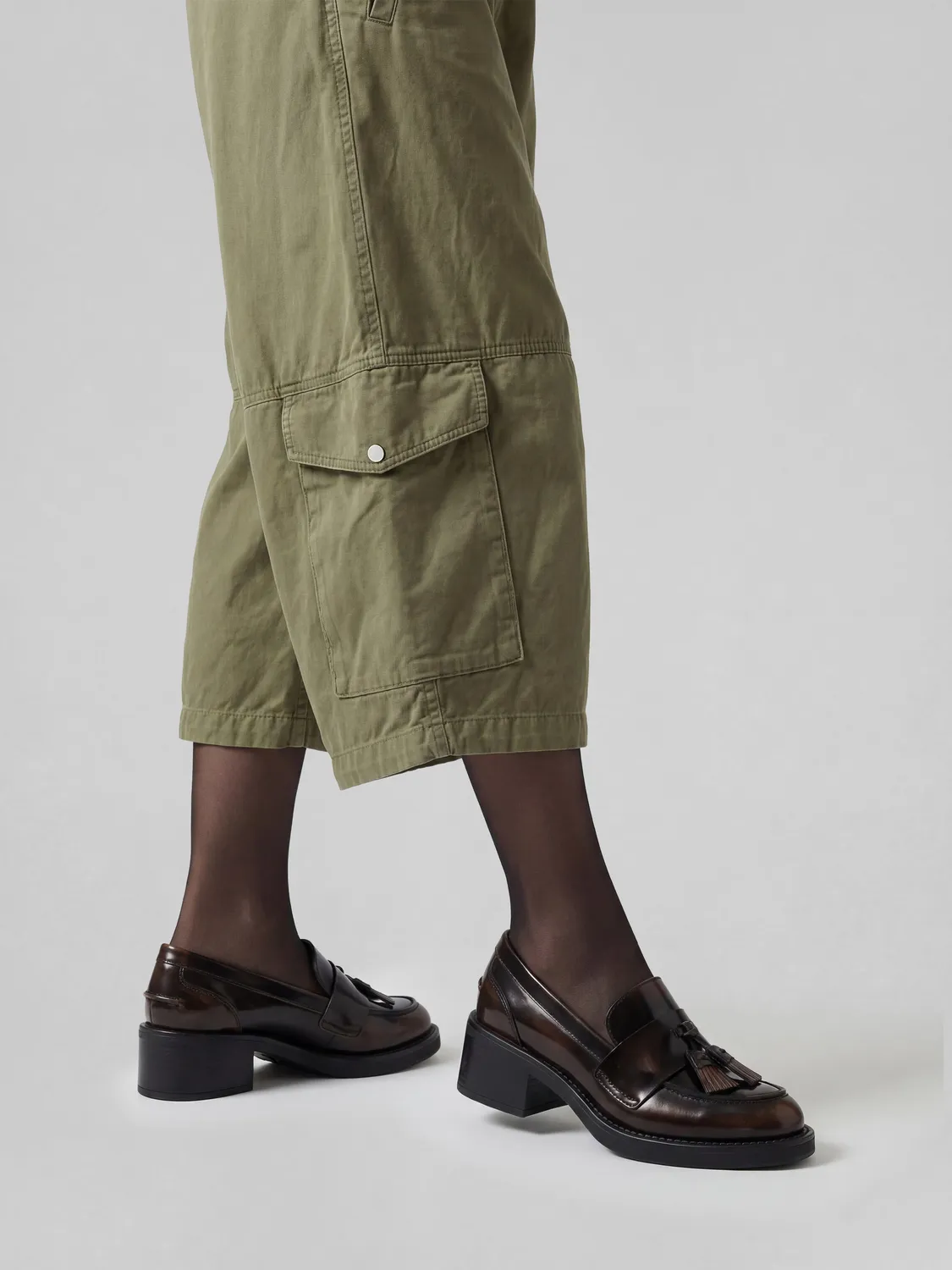 Frau Verona loafers bruin leer hak