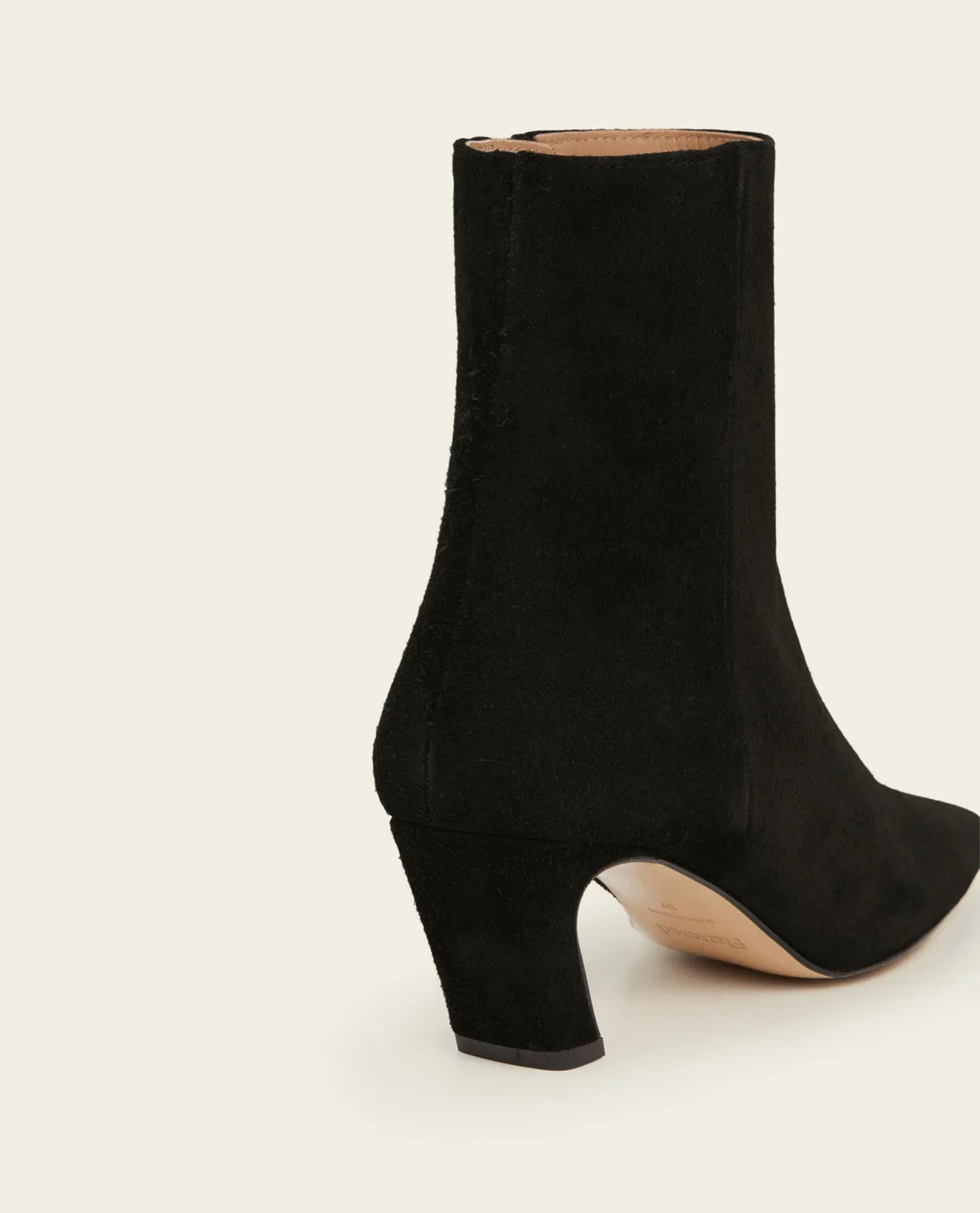 Flattered Xena Suede Black laarzen zwart suede 55mm hak