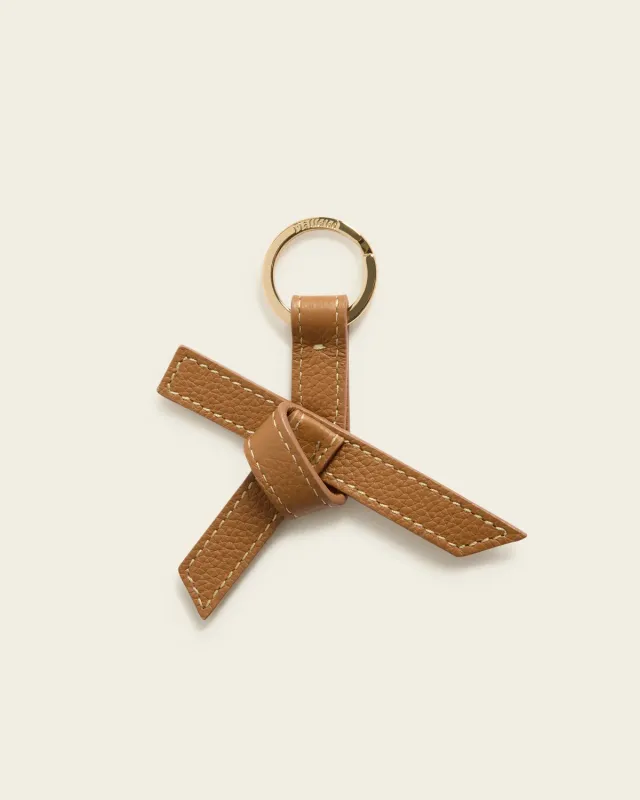 Flattered Alessa sleutelhanger cognac nerfleer