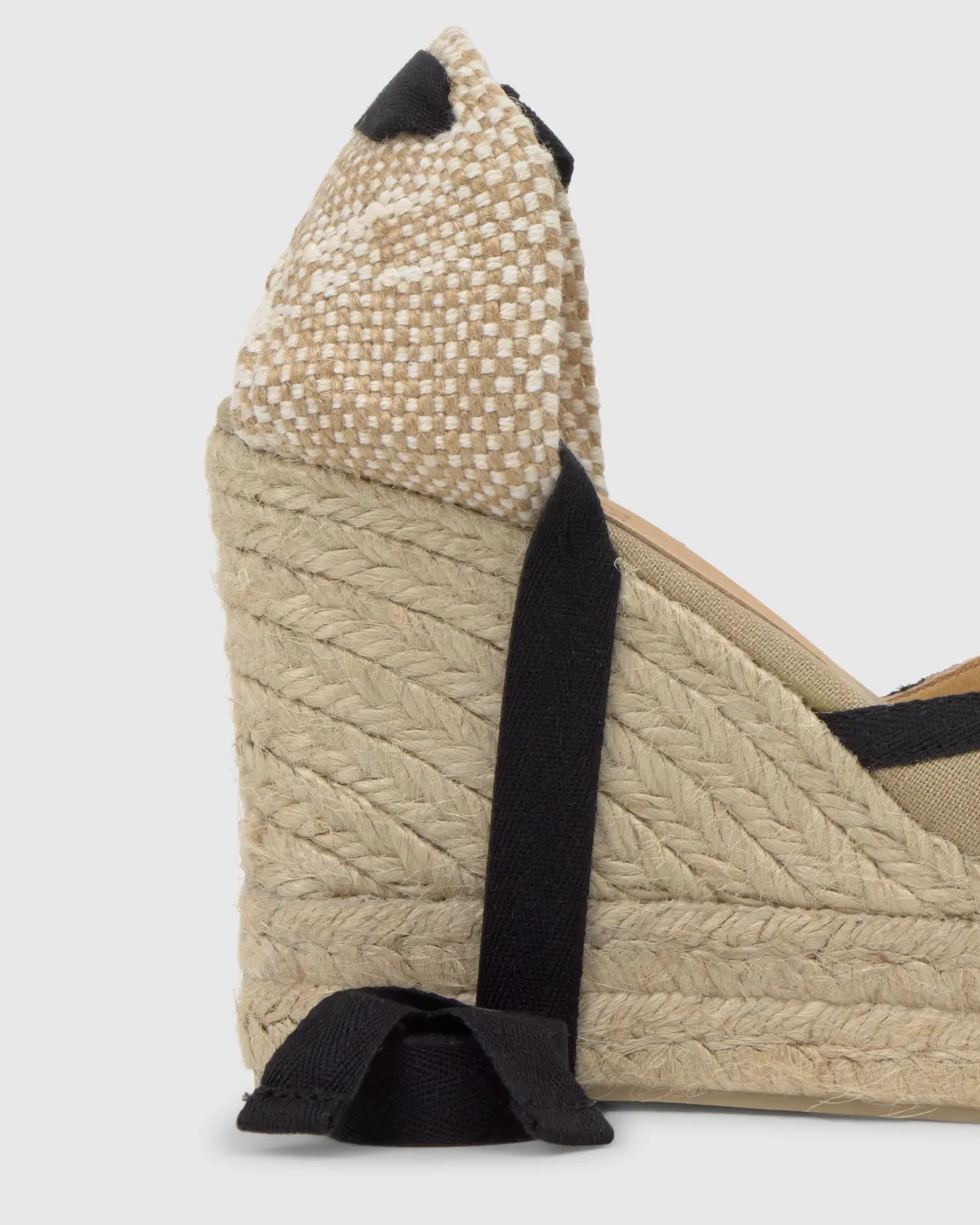 Castaner Carmen CSC/8ED/003 espadrille beige-zwart linnen