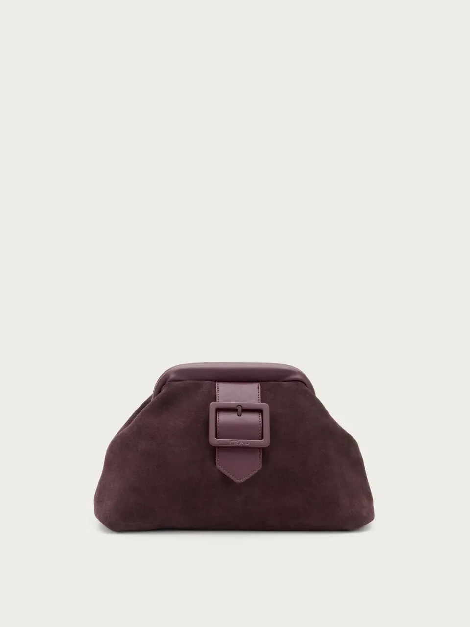 Frau Maxi Clutch suède dames paars